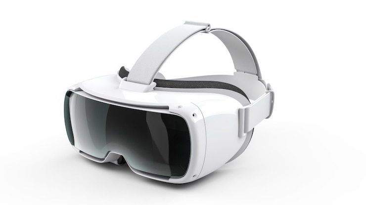 Foto vr glazen geïsoleerd op witte achtergrond