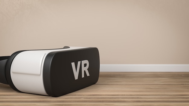 VR-headset in de kamer