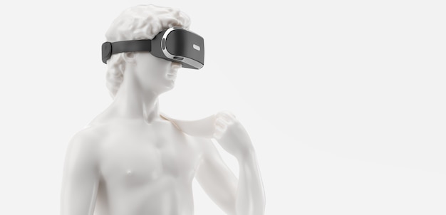 VR 헤드셋 가상 현실 안경 3D 렌더링