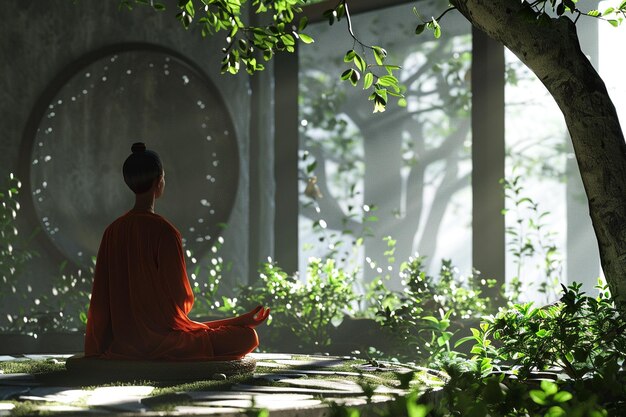Опыт медитации в виртуальной реальности для практики осознанности