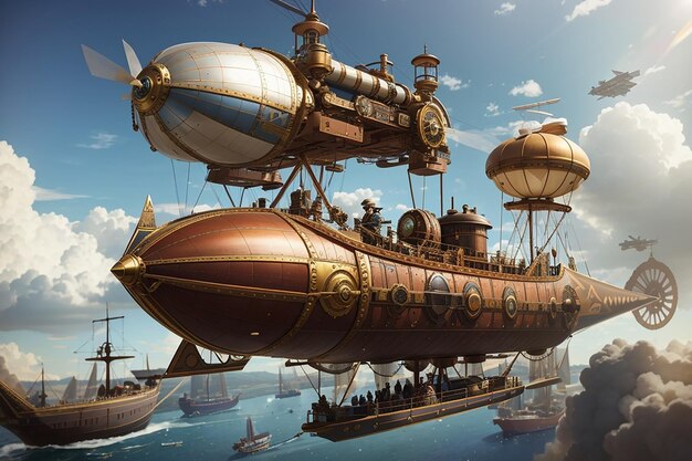 VR Steampunk Airship Regatta