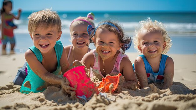 Vreugde kinderen op vakantie