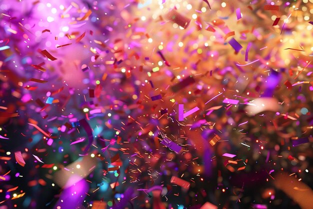 Vreugdevolle feesten gevuld met kleurrijke confetti