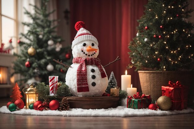Vreugdevolle jingles en feestelijke opwinding Kerstdag vieren met liefde en gelach