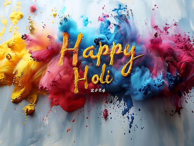 Vreugdevolle viering Boeiende momenten van gelach en kleur op het Holi-feest
