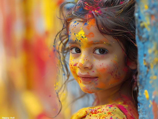 Vreugdevolle viering Boeiende momenten van gelach en kleur op het Holi-feest