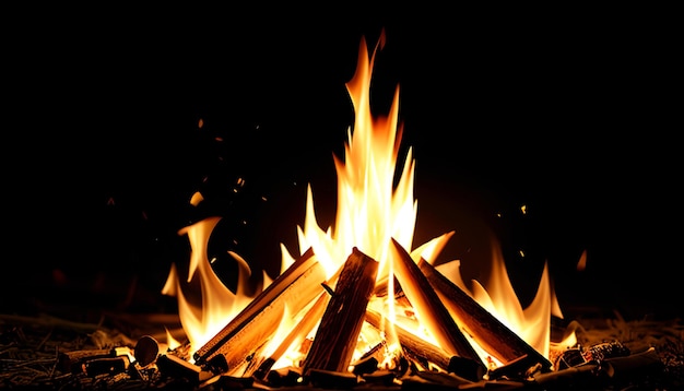 vreugdevuur vlam element realistisch brandend vuurbeeld