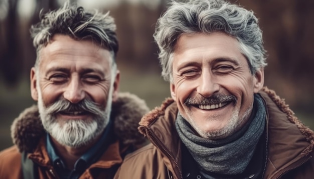 Foto vrienden van middelbare leeftijd lachen