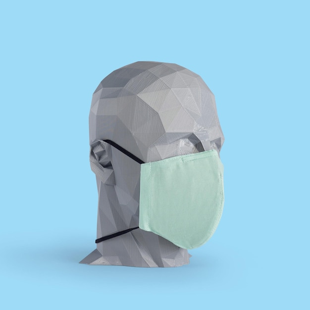 Vrij van gezichtsmasker