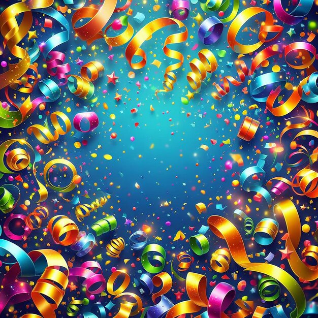 Foto vrije vector realistische kleurrijke confetti achtergrond