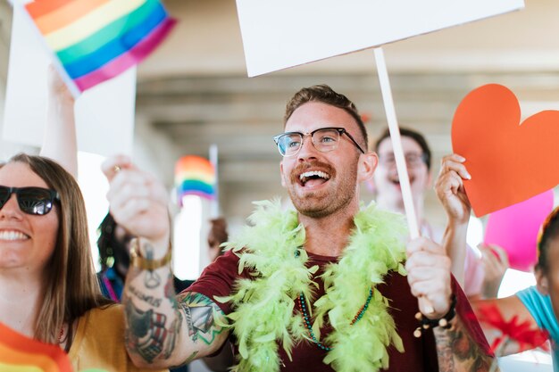 Vrolijke gay pride en lgbt festival