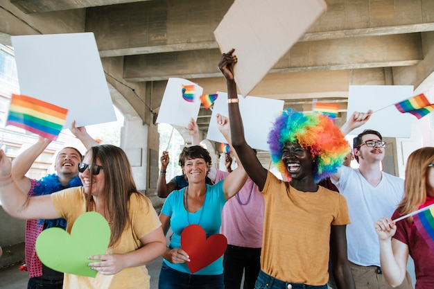 Vrolijke gay pride en lgbt festival