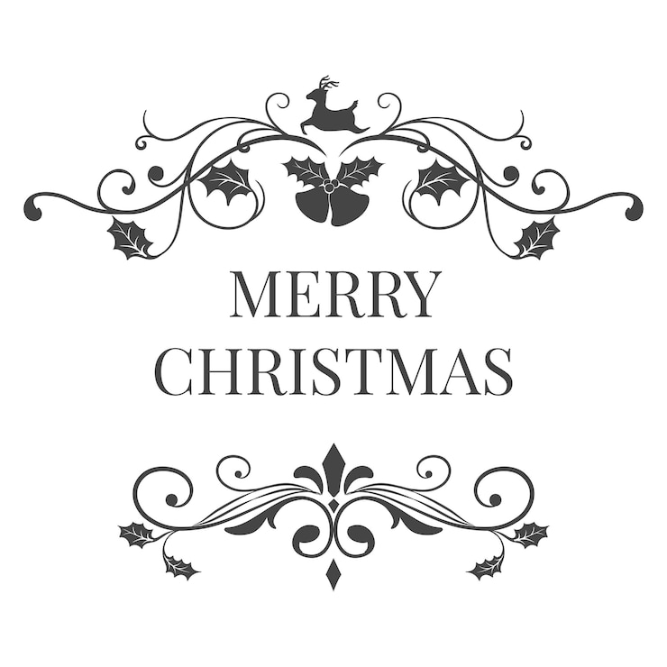 Foto vrolijke kerst png badge doorzichtige achtergrond