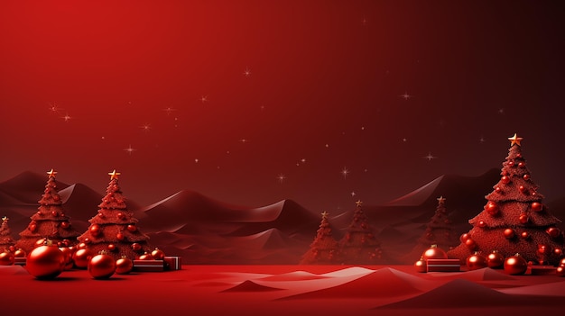 Vrolijke kerstmis rode achtergrond