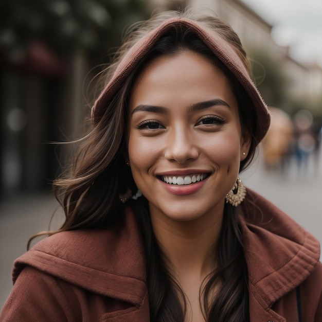 Vrouw die lacht generatieve AI