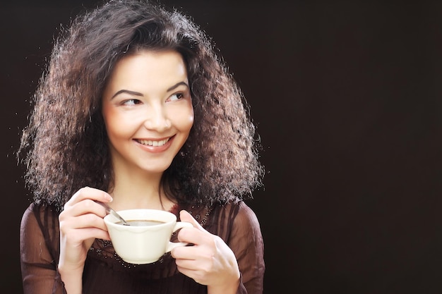 Vrouw drinken koffie