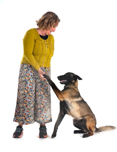 Vrouw en hond.