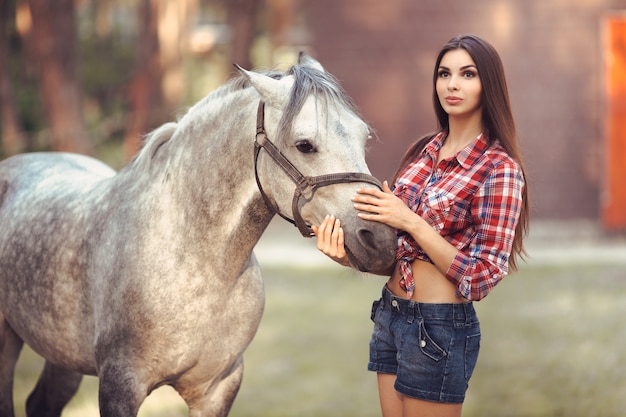 Vrouw en paard