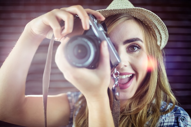 Vrouw fotograferen