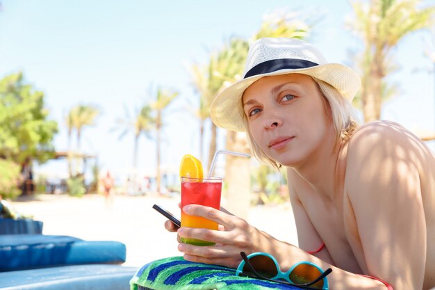 Vrouw in bikini