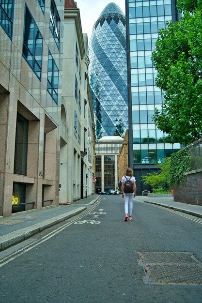 Vrouw in de stad Londen