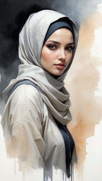 vrouw in hijab