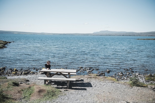 Vrouw in IJsland