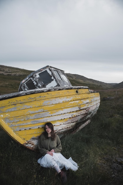 Vrouw in IJsland