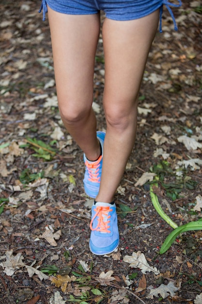 Vrouw joggen in het park