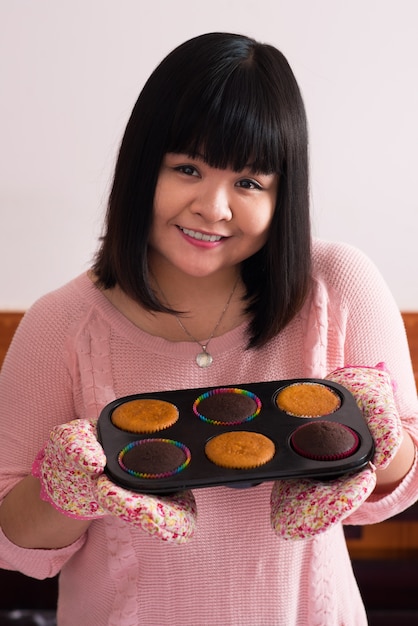 vrouw koken