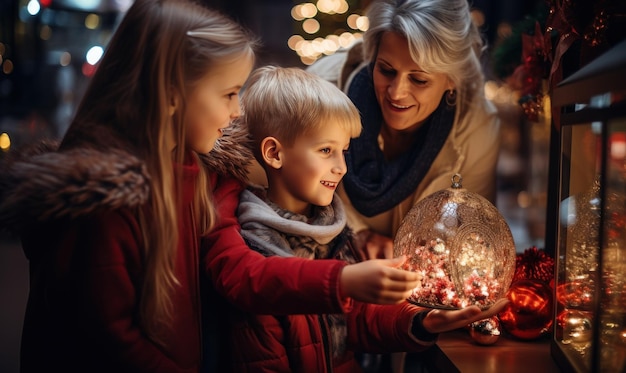 Vrouw koopt kerstcadeau