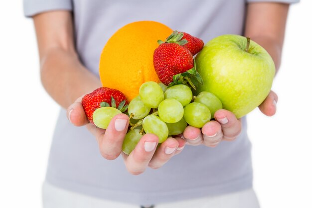 Vrouw met fruit