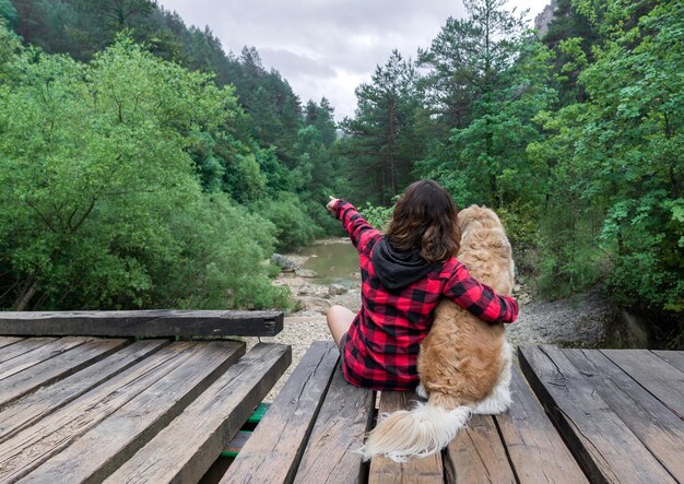 Vrouw met haar hond