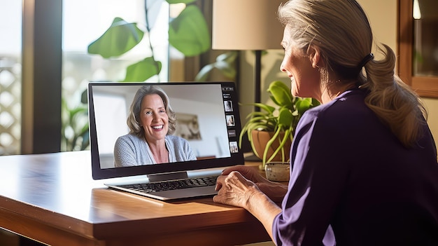 Vrouw op afstand krijgt diagnose via videogesprek via telegeneeskunde