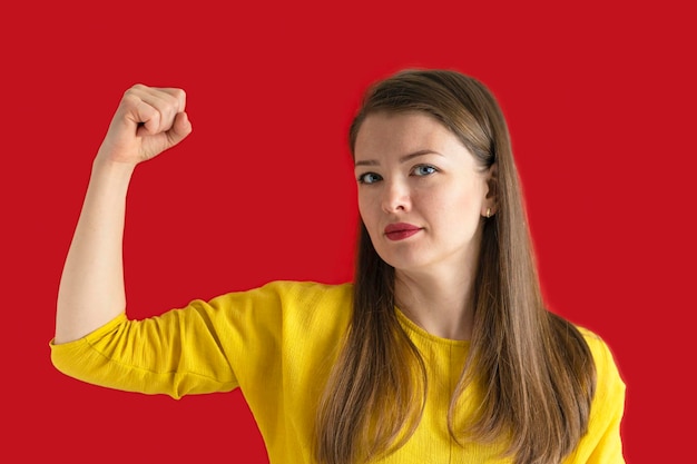 Foto vrouw strijd tegen onrecht strijd voor gendergelijkheid confrontatie onafhankelijkheid feminisme macht