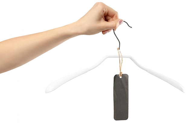 Vrouwelijke hand met een hanger