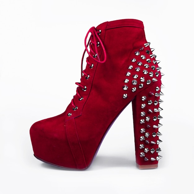 Vrouwelijke rode laarzen
