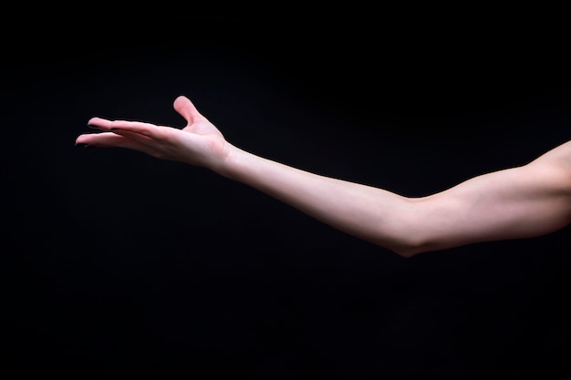 Vrouwelijke Yoga mudra hand