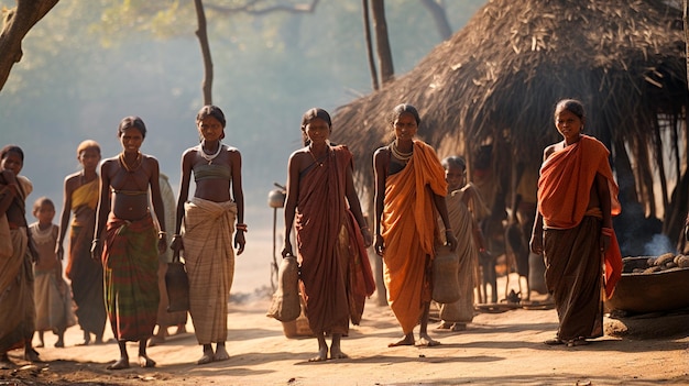 vrouwen bij de traditionele stam stam van de stam stam in het stam dorp omo regio myanmar