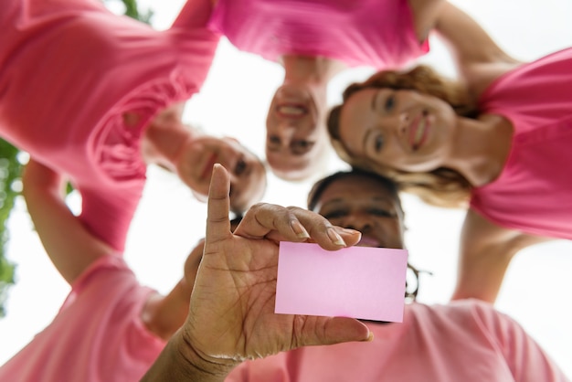 Foto vrouwen borstkanker ondersteuning charity concept