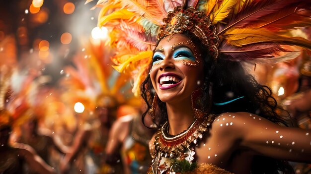 Vrouwen op het Braziliaanse carnaval