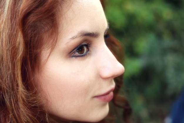 Vrouwen portret kaukasische zomer close-up