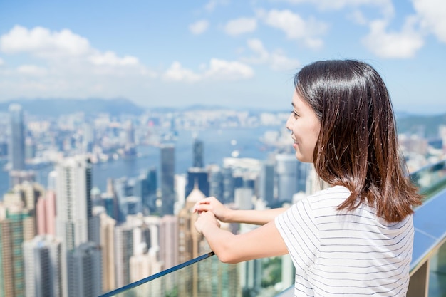 Vrouwen reizen in Hong Kong