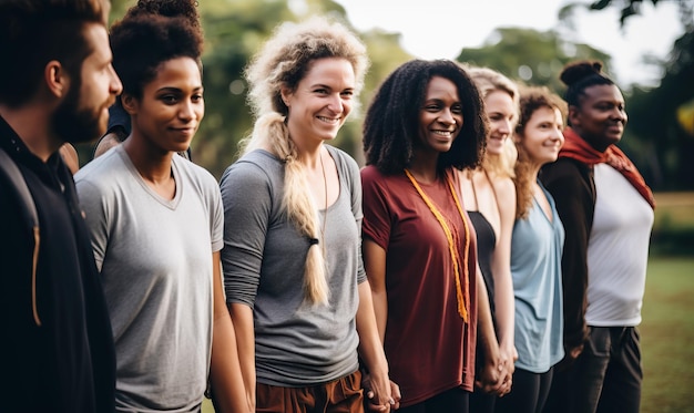 vrouwen staan in een rij met de woorden quot vrouwen quot aan de linkerkant