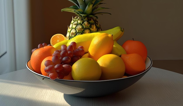 vruchten in een schaal