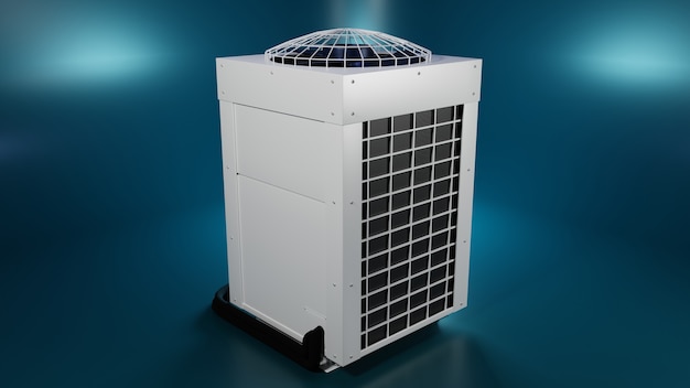 Vrv air conditioning system 3d render