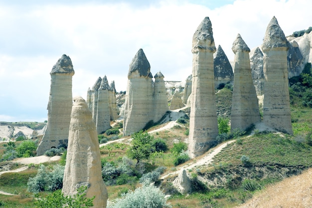 Vulkanische rotsen in Cappadocië, Turkije