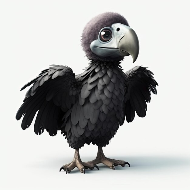 Vulture bird cartoon