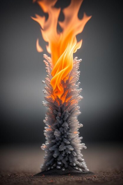 Foto vuur en water op zwarte tegenovergestelde energie