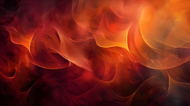 Vuurrood bruin verbrand oranje koper zwart abstracte achtergrond Geometrische vorm Kleurgradiënt 3d